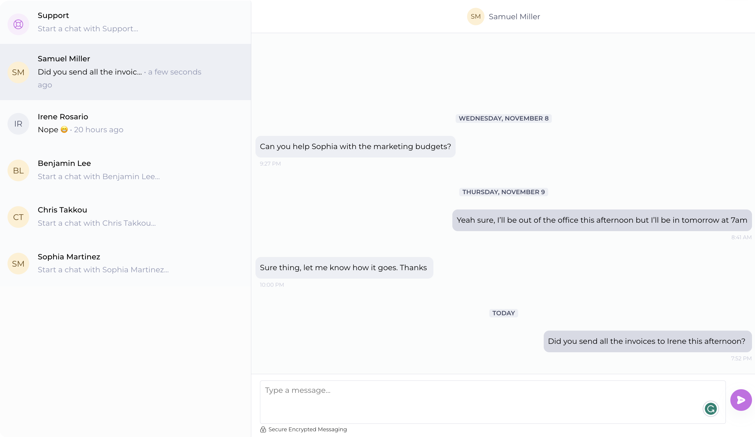 Messaging